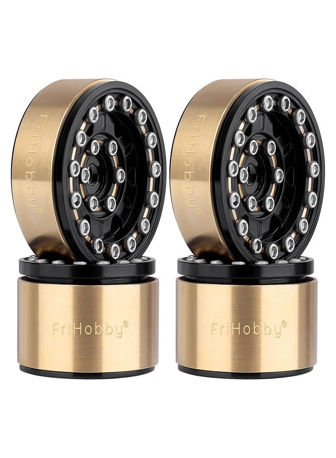 FriHobby 1.0 Brass Beadlock Wheel 1.0" Wheels for 1/18 TRX4M 1/24 Axial SCX24 AX24 FCX24 Upgrade Parts - Image 1